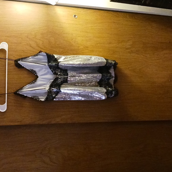 PRETTYLITTLETHING SEQUINNED DRESS, SIZE 4, MINI, 1/2 ZIPPERED BACK - Picture 2 of 4